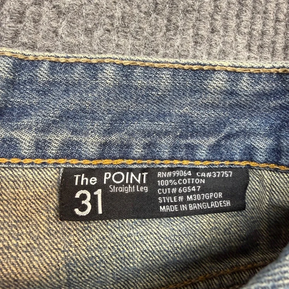 Billabong The Point Jeans Mens 31x30 Straight Leg‎ Light Stone Wash Denim